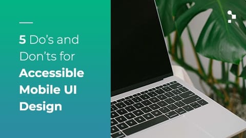 accessible mobile UI design graphic