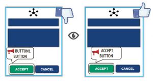 accessible mobile UI design example 1