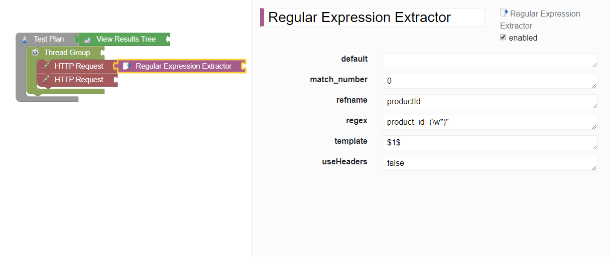 blockly jmx regular expression extractor