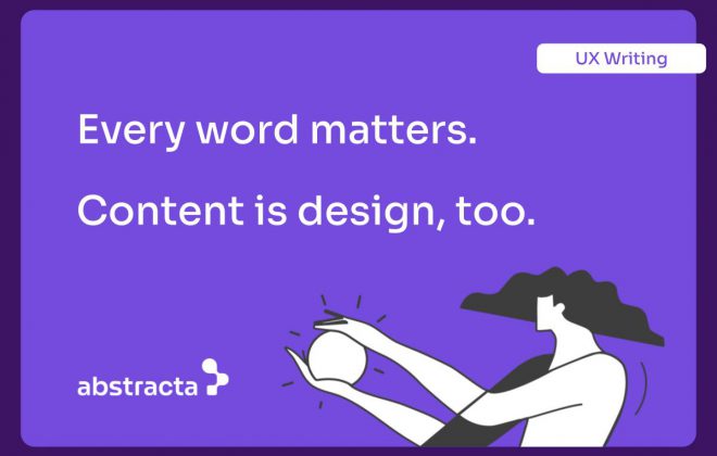 Every word matters. Content is design, too.