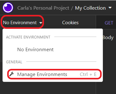 Manage Environments