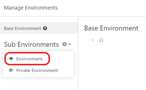 Sub Environments - Environments