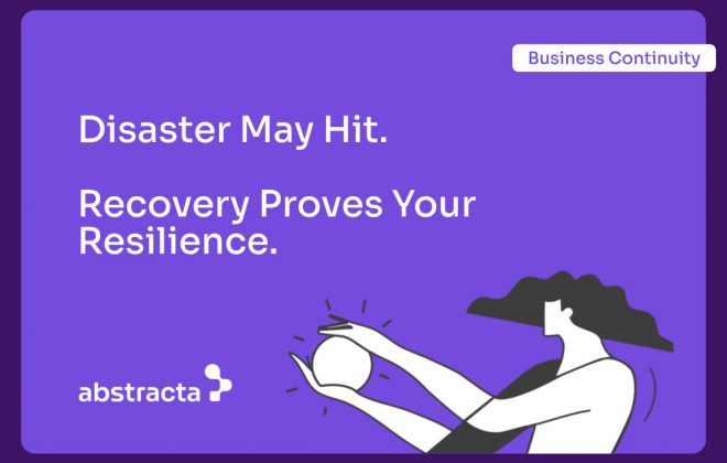 Illustration about disaster recovery software testing with the following text: Disaster may hit. Recovery proves your resilience.